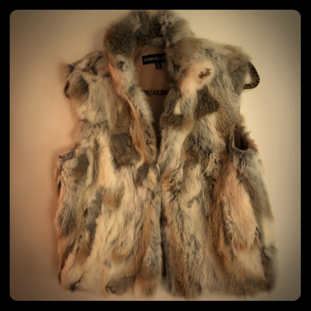 Rabbit fur vest